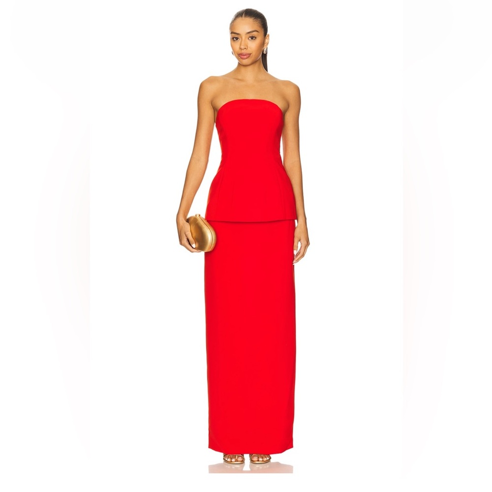 Lovers + Friends Vibrant Red Strapless Dress Size Small